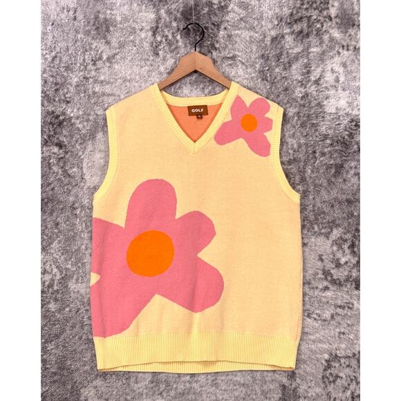 Pink Golf Wang Vest Sweater Vest Le Fleur Golf Wang Golf Le Fleur